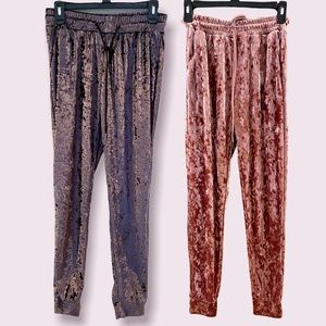 Velvety Garterized Sweatpants M